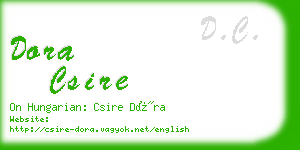 dora csire business card